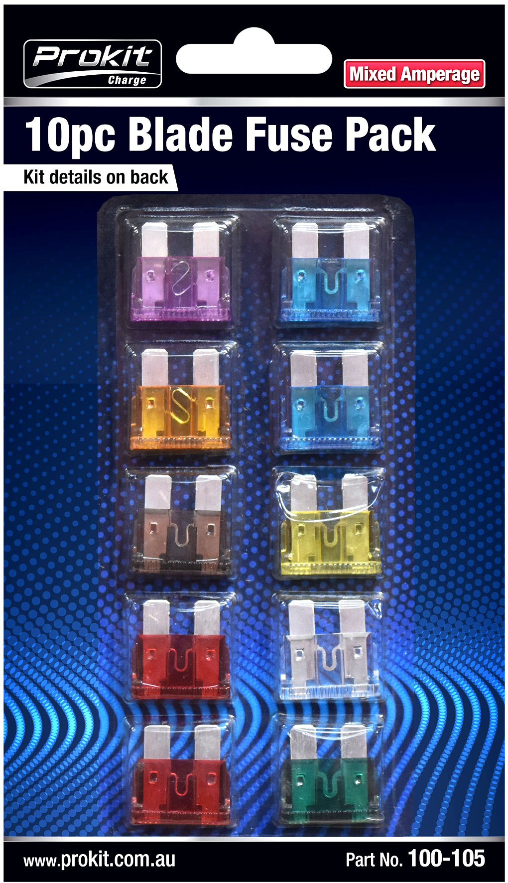 10pc Mixed Blade Fuse Pack