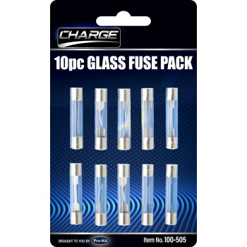 10pc Mixed Glass Fuse Pack