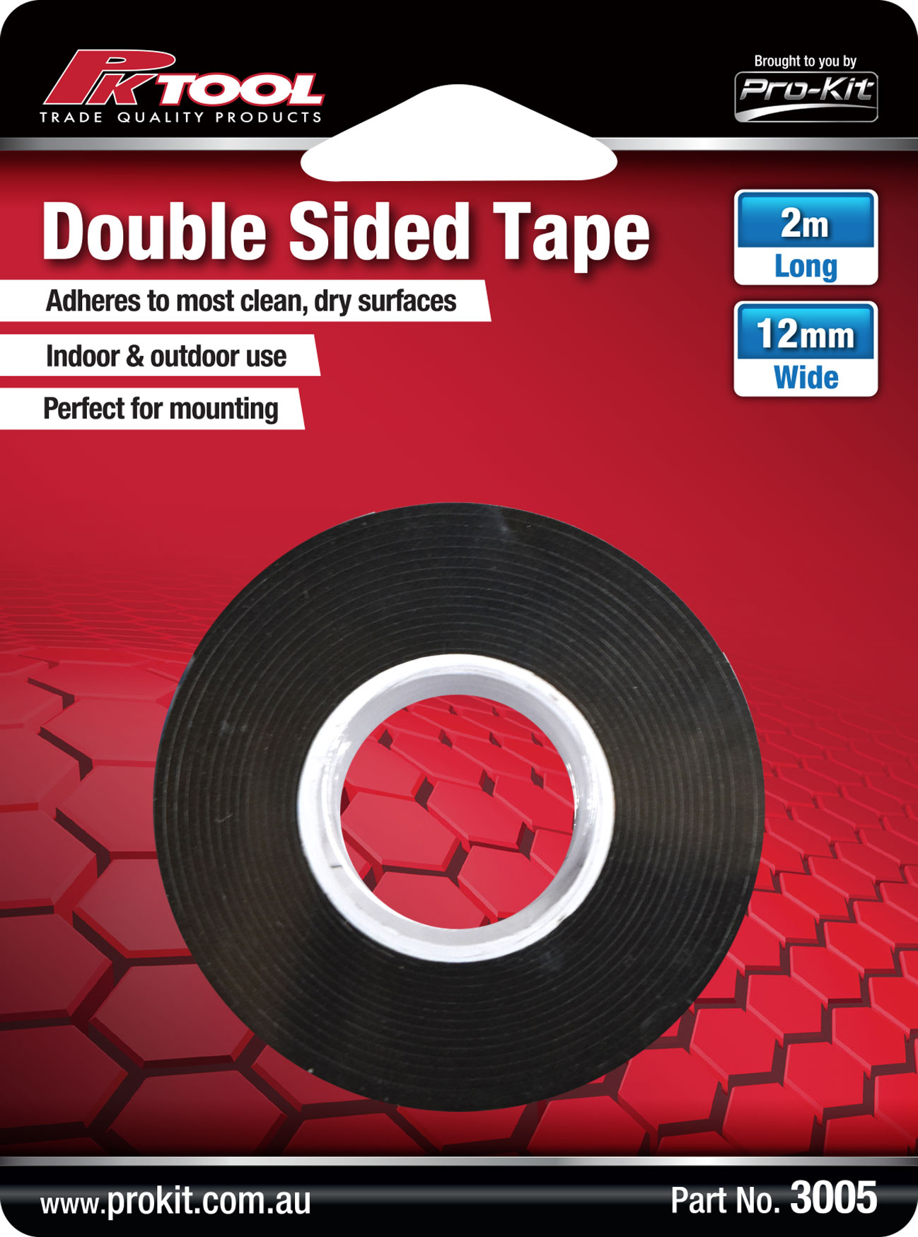 TAPE – DOUBLE SIDED 2 M X 12 MM X 1 MM