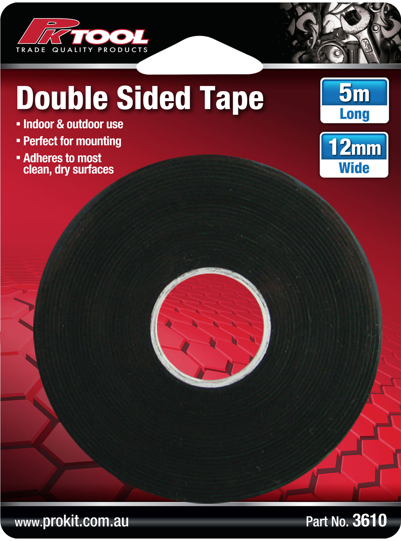 TAPE – DOUBLE SIDED 5 M X 12 MM X 1 MM