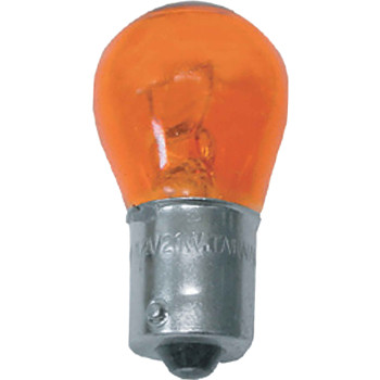 10 pc 12V BA 15S Offset Amber Globes 21W