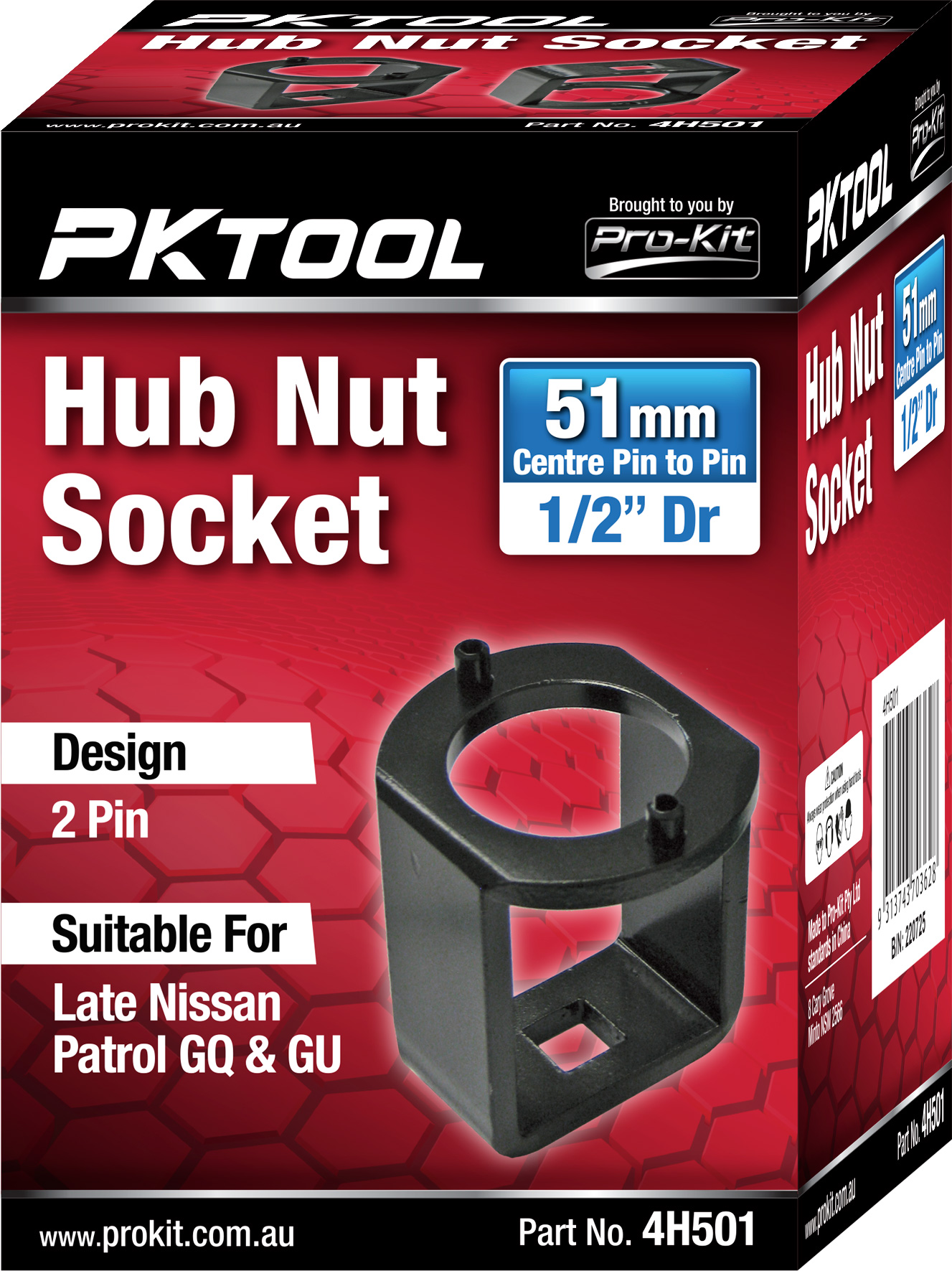 51mm 1/2″ Dr Hub Nut Socket