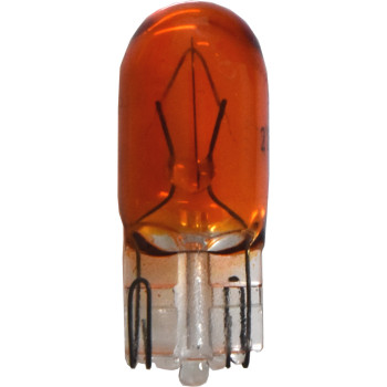 10pc 12V W2.1 x 9.5D Amber Wedge Globes 5W