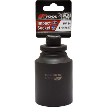 1-11/16", 3/4" Dr Impact Socket 6pt
