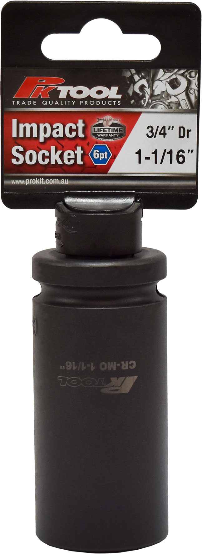 1-1/16″, 3/4″ Dr Impact Socket 6pt