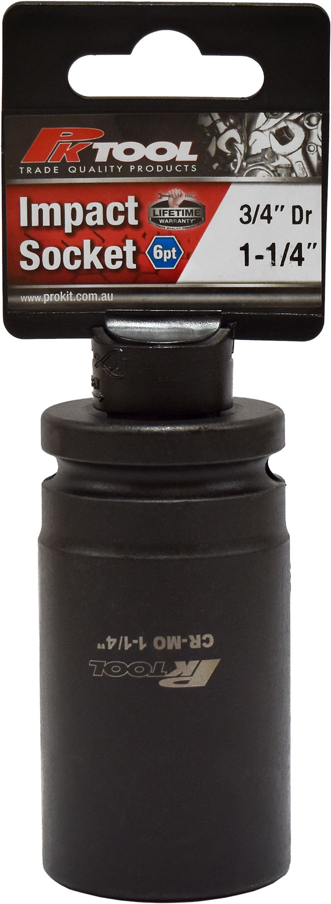 1-1/4″, 3/4″ Dr Impact Socket 6pt