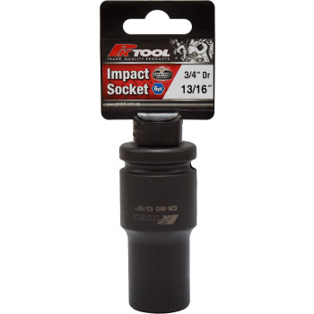 13/16", 3/4" Dr Impact Socket 6pt