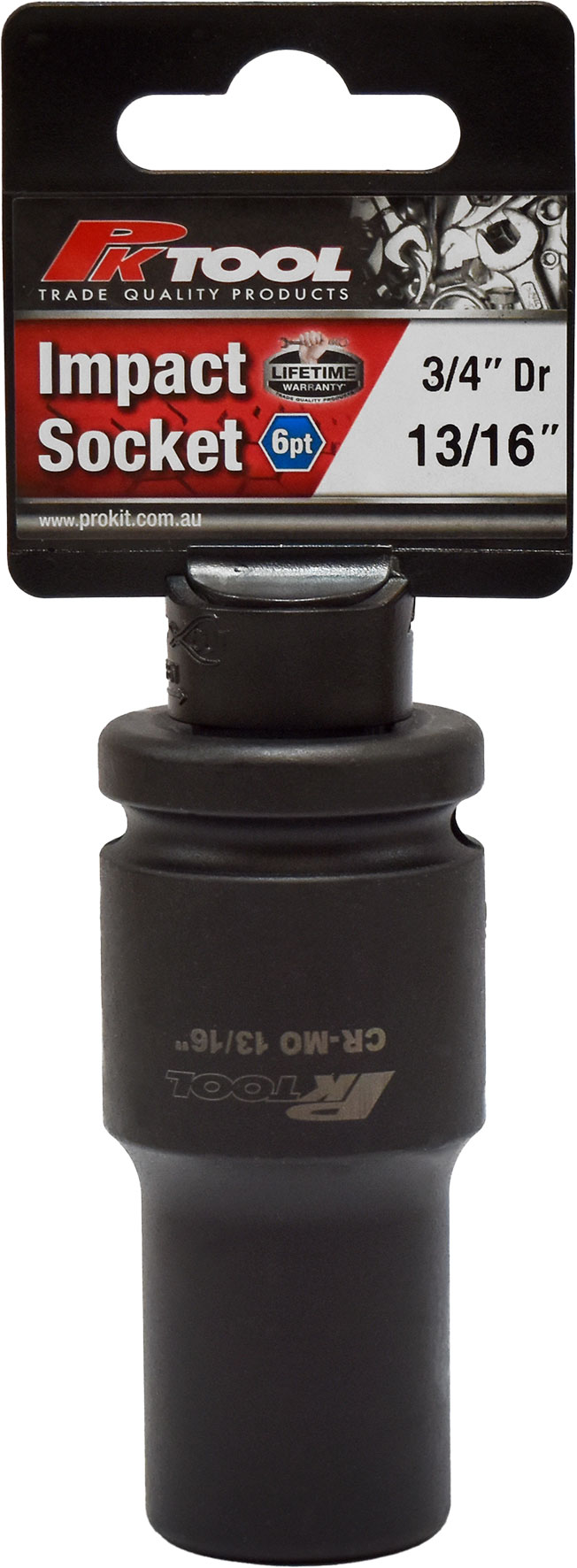 13/16″, 3/4″ Dr Impact Socket 6pt