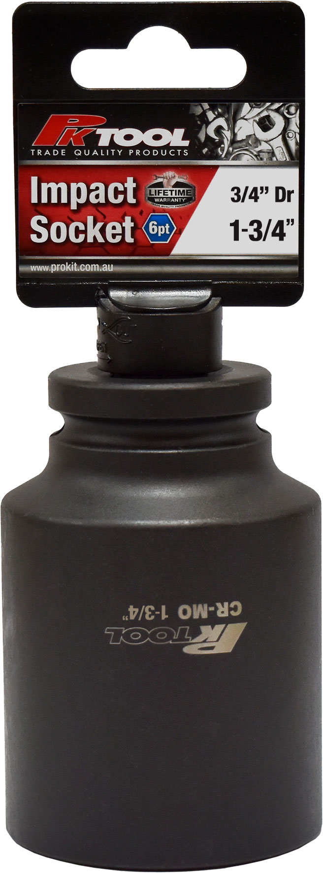 1-3/4″, 3/4″ Dr Impact Socket 6pt