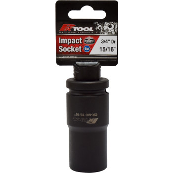 15/16", 3/4" Dr Impact Socket 6pt