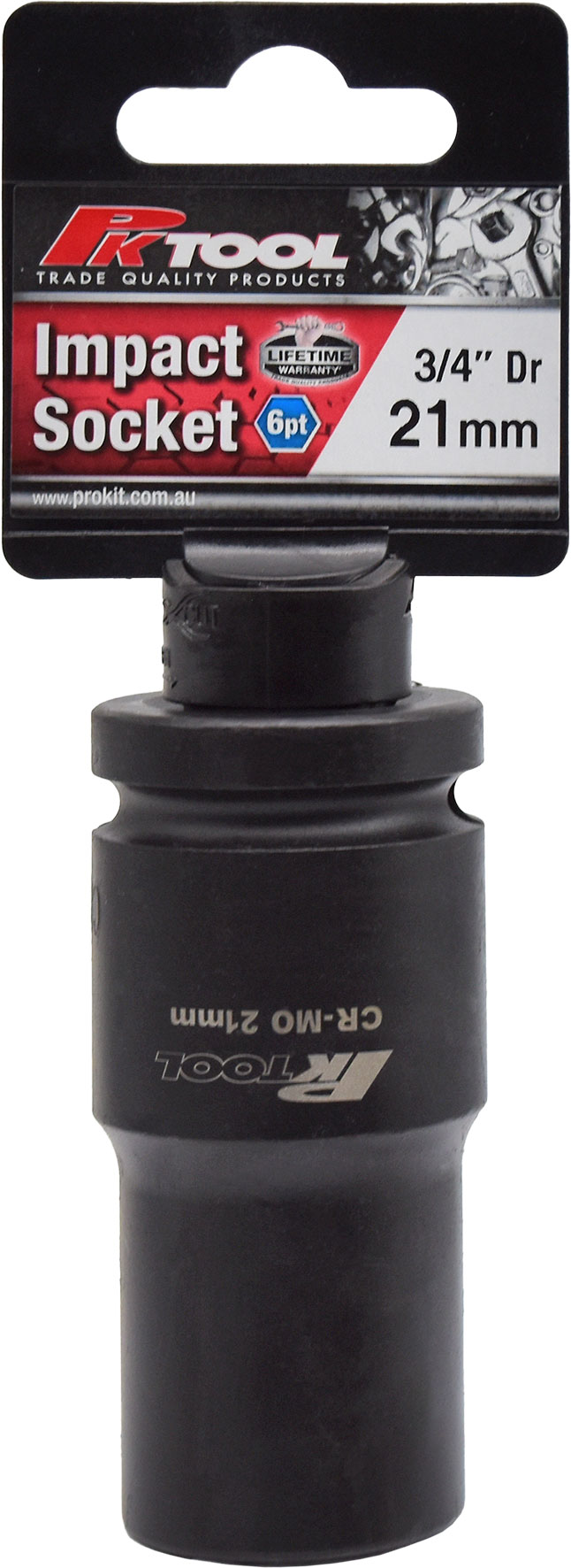 21mm 3/4″ Dr Impact Socket 6pt