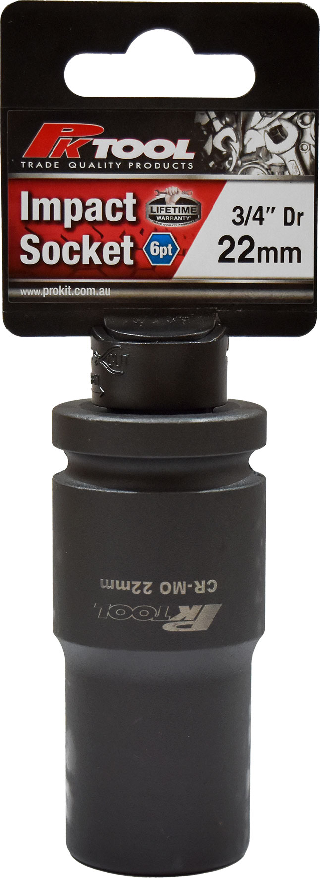 22mm 3/4″ Dr Impact Socket 6pt