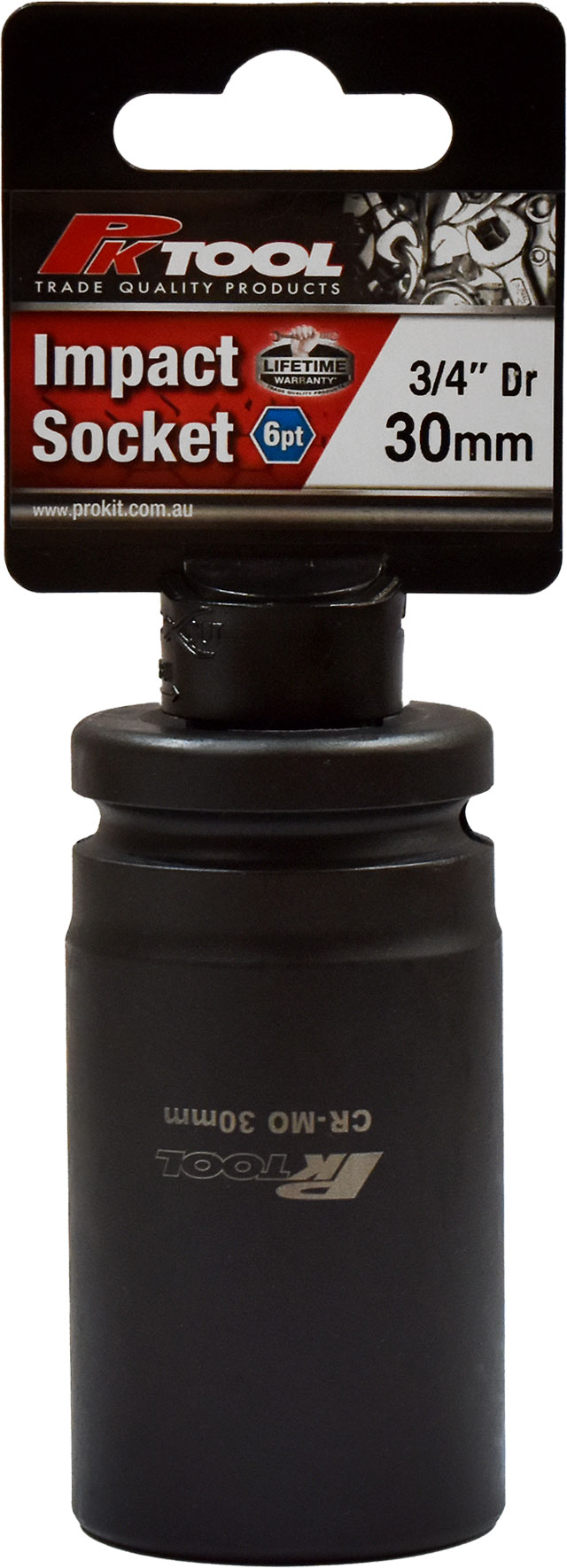 30mm 3/4″ Dr Impact Socket 6pt
