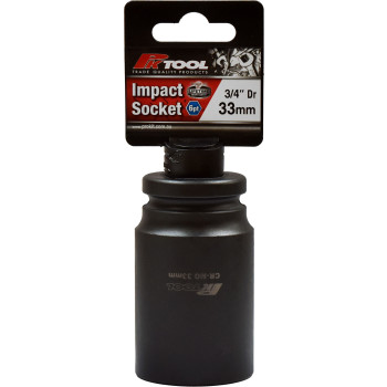 33mm 3/4" Dr Impact Socket 6pt