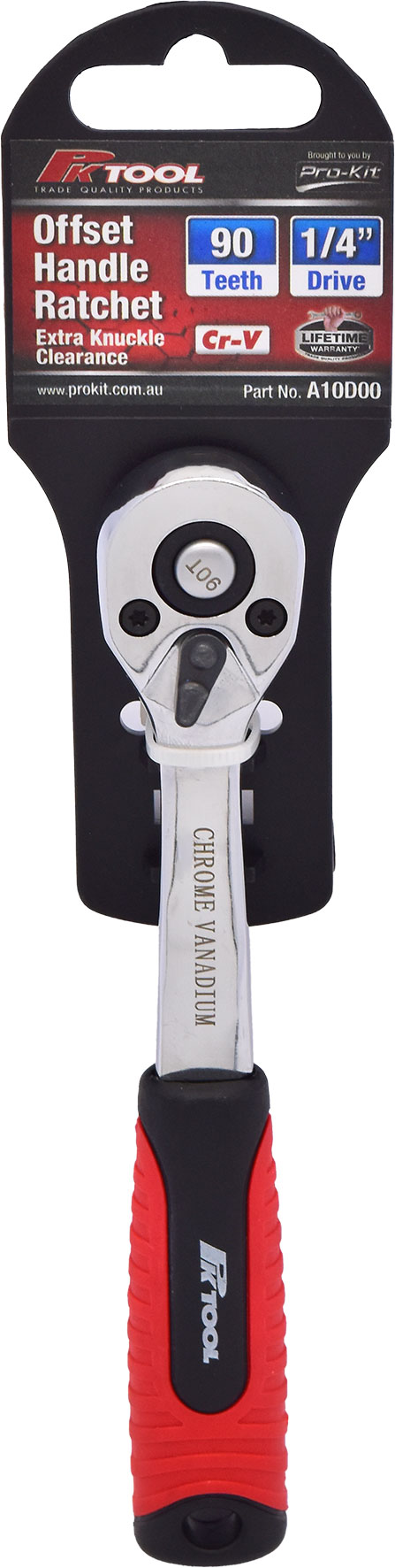 150mm 1/4″ Dr Offset Handle Ratchet
