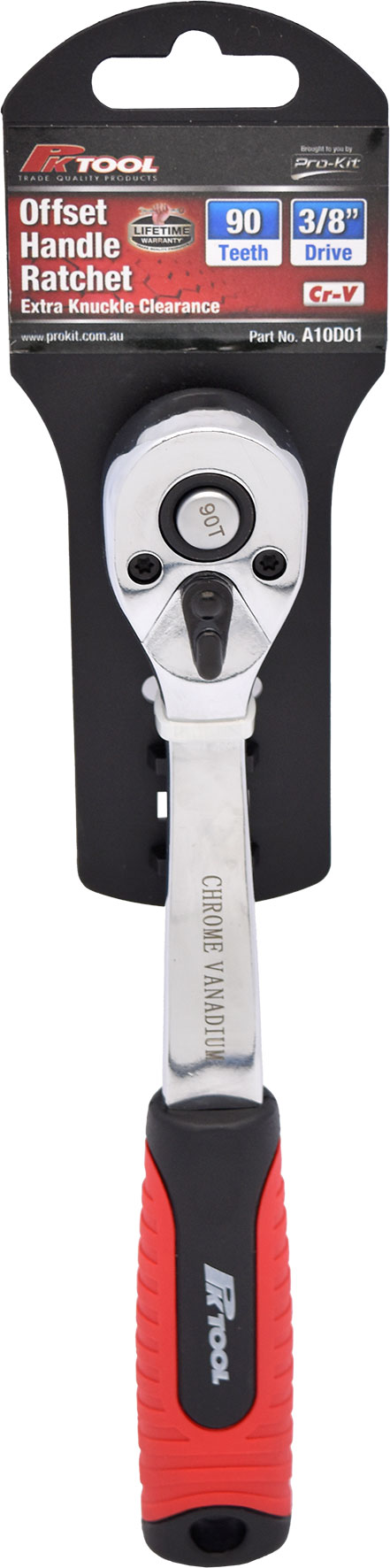 200mm 3/8″ Dr Offset Handle Ratchet