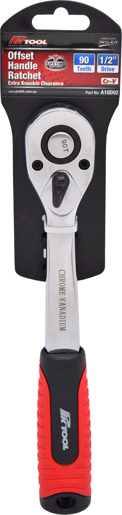250mm 1/2″ Dr Offset Handle Ratchet