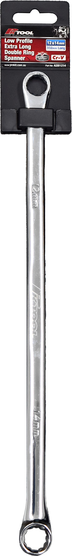12 & 14mm Low Profile Extra Long Double Ring Spanners
