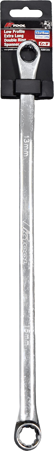 13 & 15mm Low Profile Extra Long Double Ring Spanners