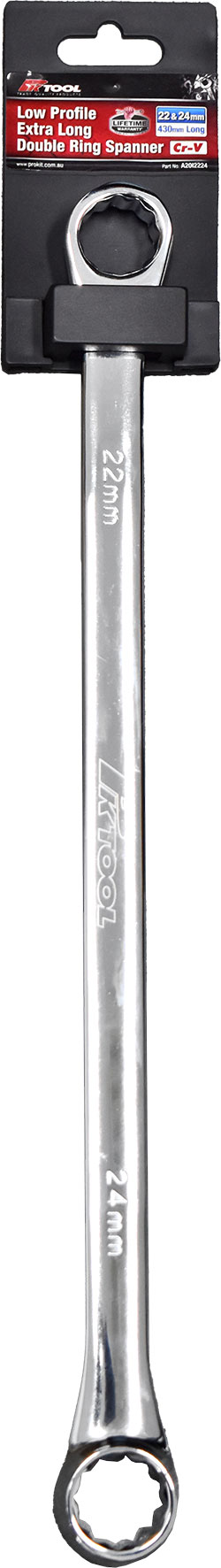 22 & 24mm Low Profile Extra Long Double Ring Spanners
