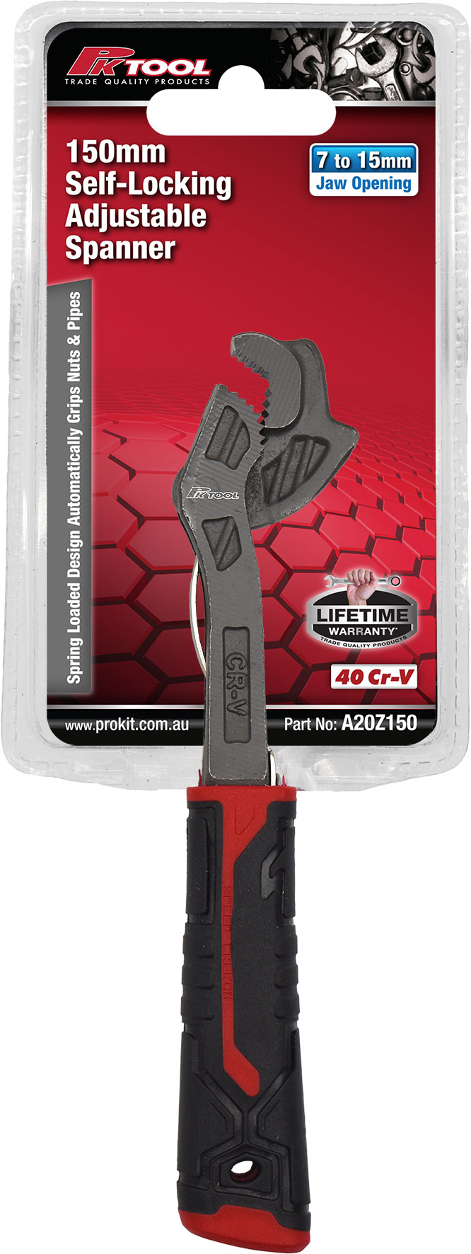 150mm Self-Locking Adjustable Spanners