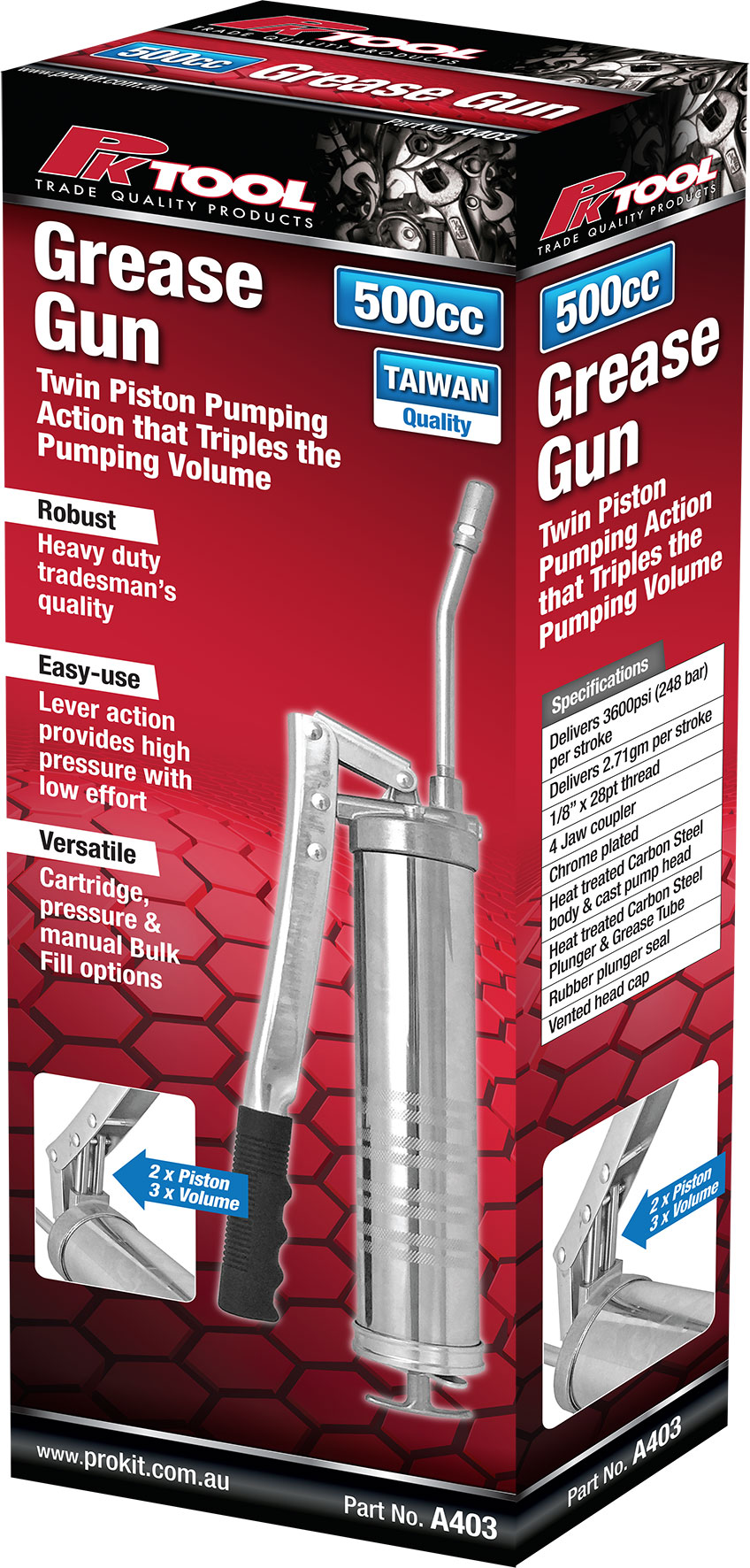 GREASE GUN – 500CC WITH TWIN PISTON