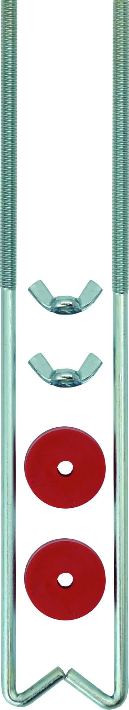 2pc 250mm Battery Hold Down Clamp J Hook