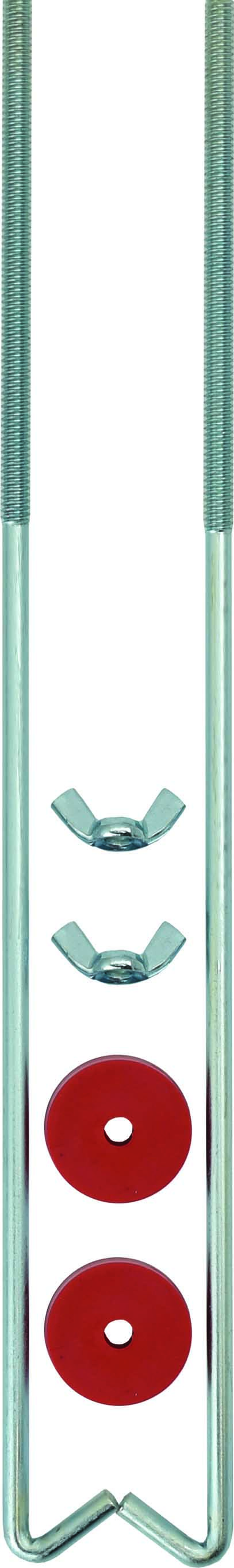 2pc 305mm Battery Hold Down Clamp J Hook