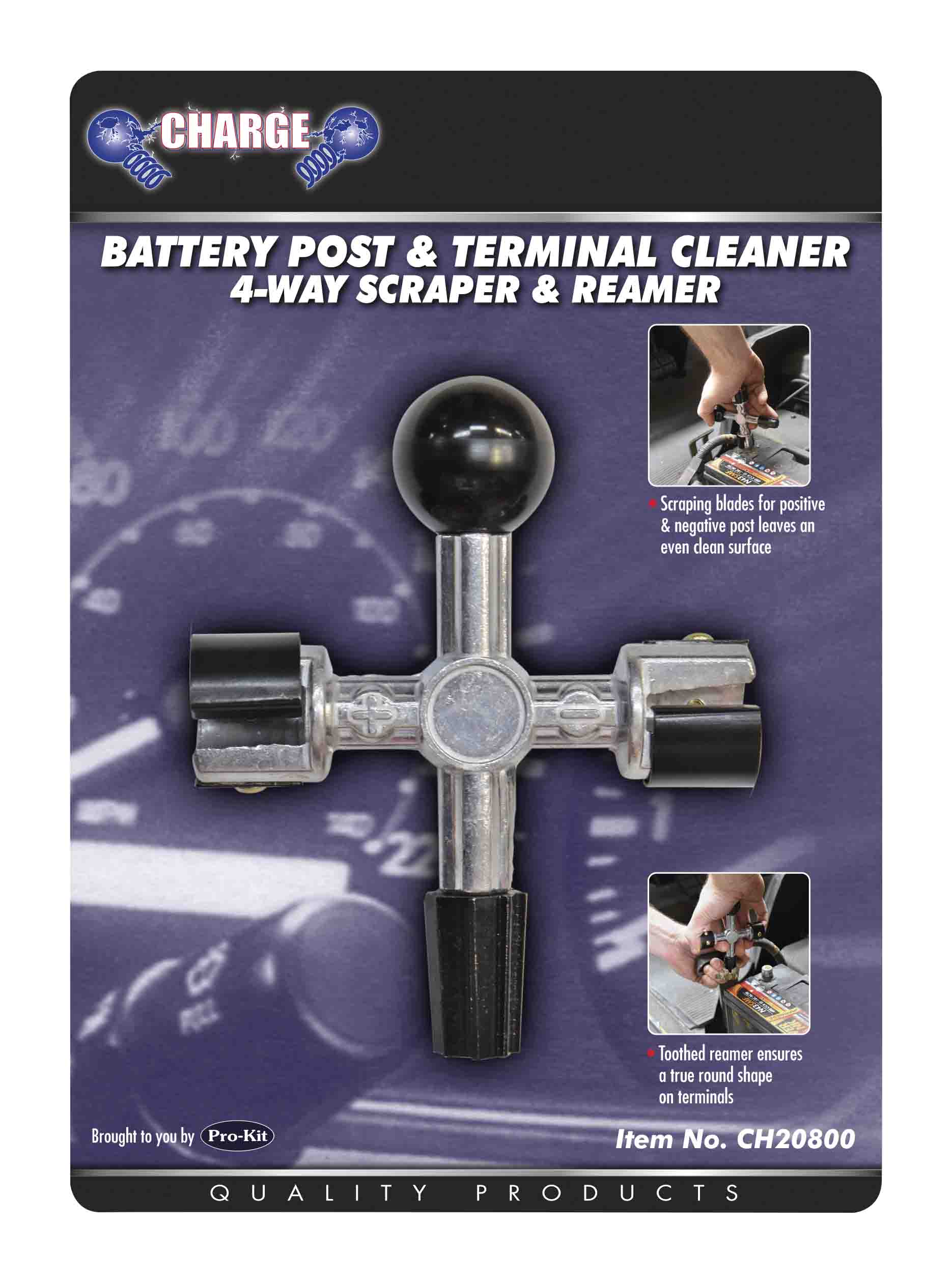 4-Way Battery Post & Terminal Cleaner