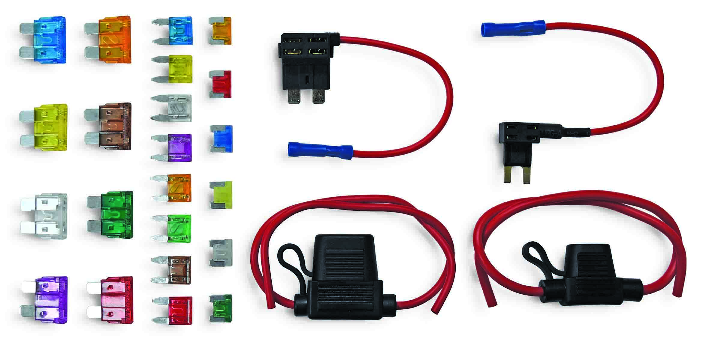 149pc Mixed Blade, Mini Blade & Low Profile Fuse Kit With Circuit Tester, Fuse Taps & Holders