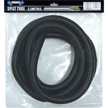 11mm x 3.3m Black Split Tube