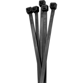 200mm 25pc Black Cable Ties