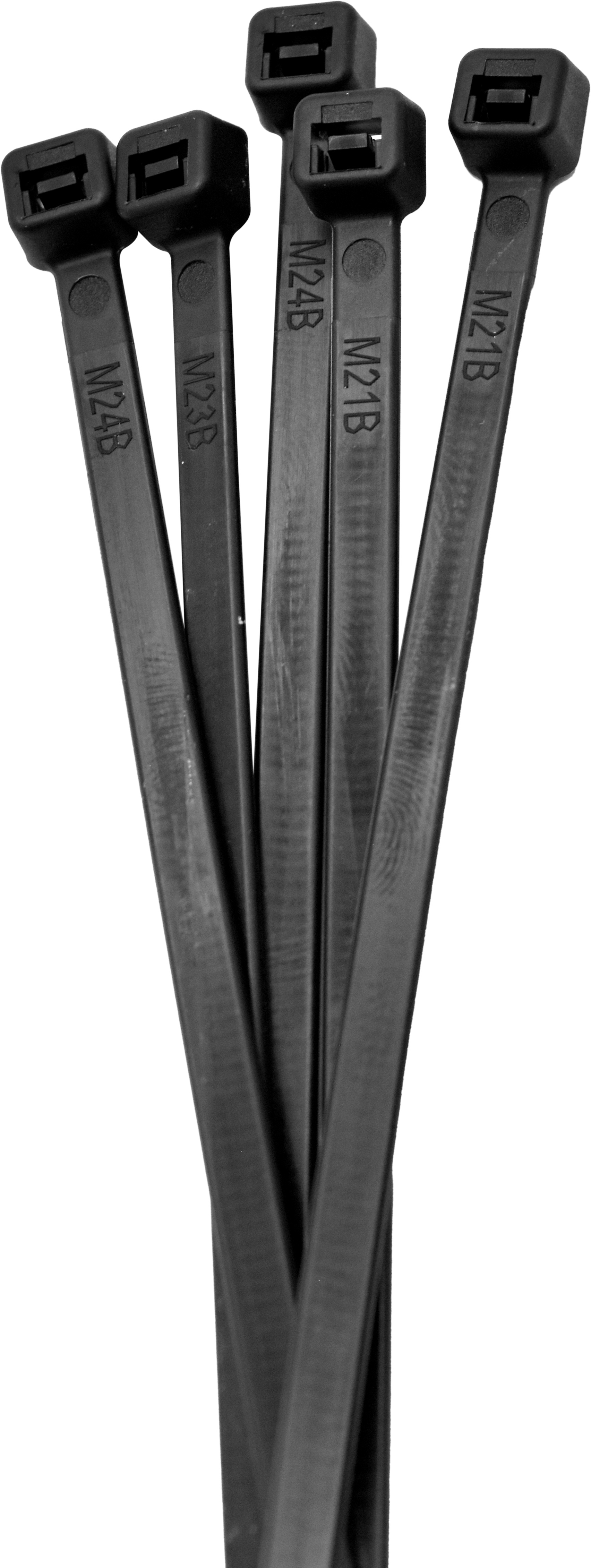 200mm 25pc Black Cable Ties