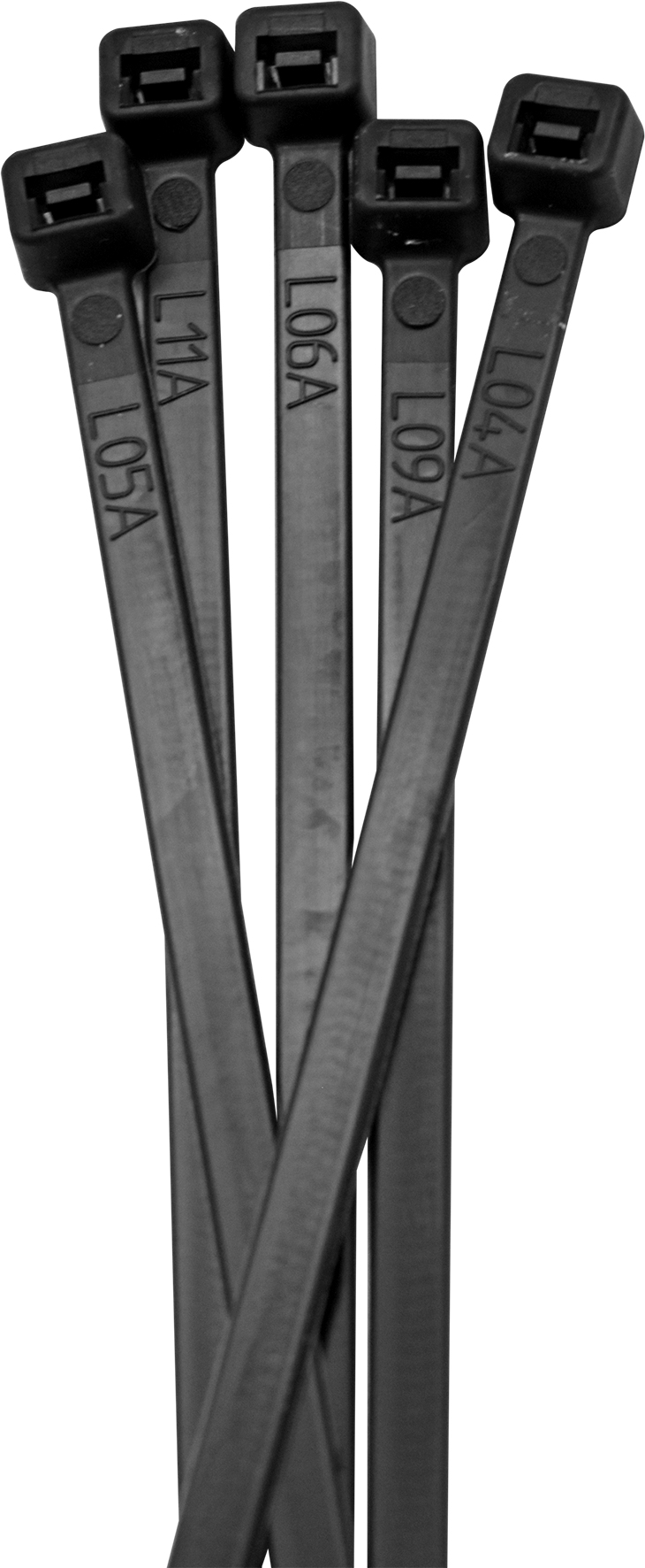 370mm 100pc Black Cable Ties