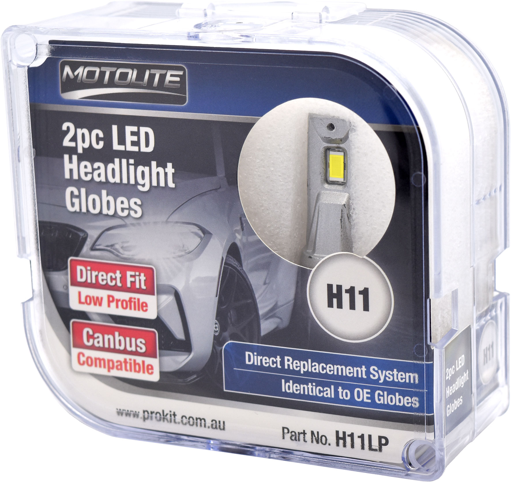 2pc H1 Direct Fit LED Headlight Globes
