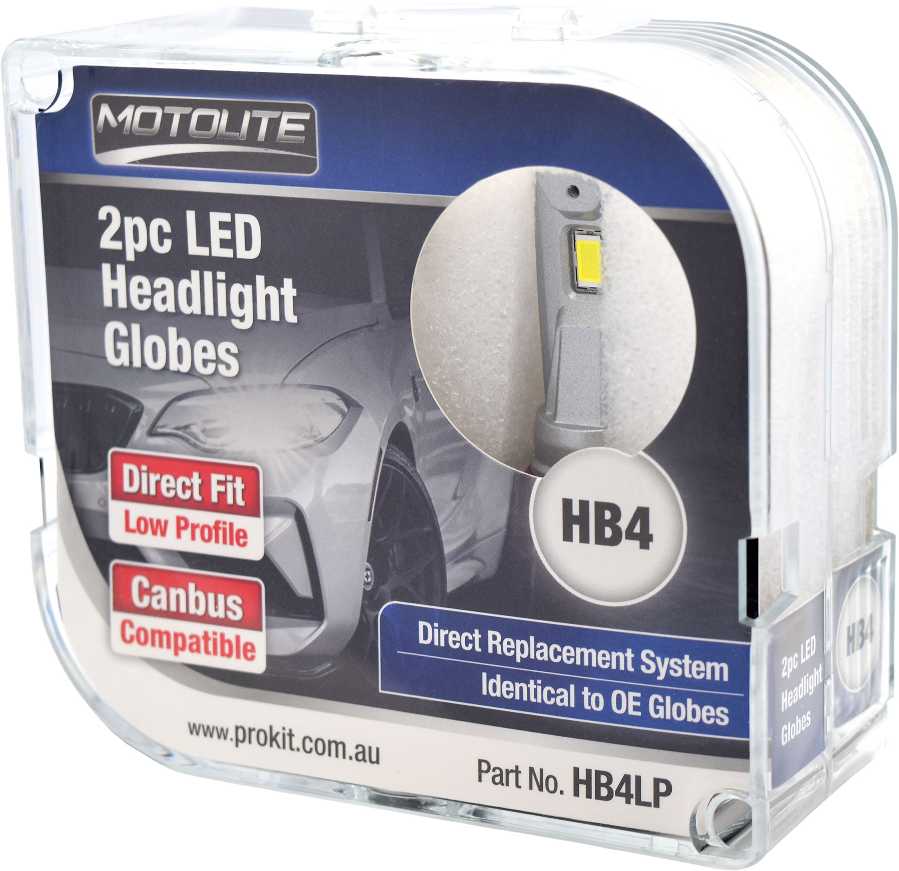 2pc HB4 Direct Fit LED Headlight Globes