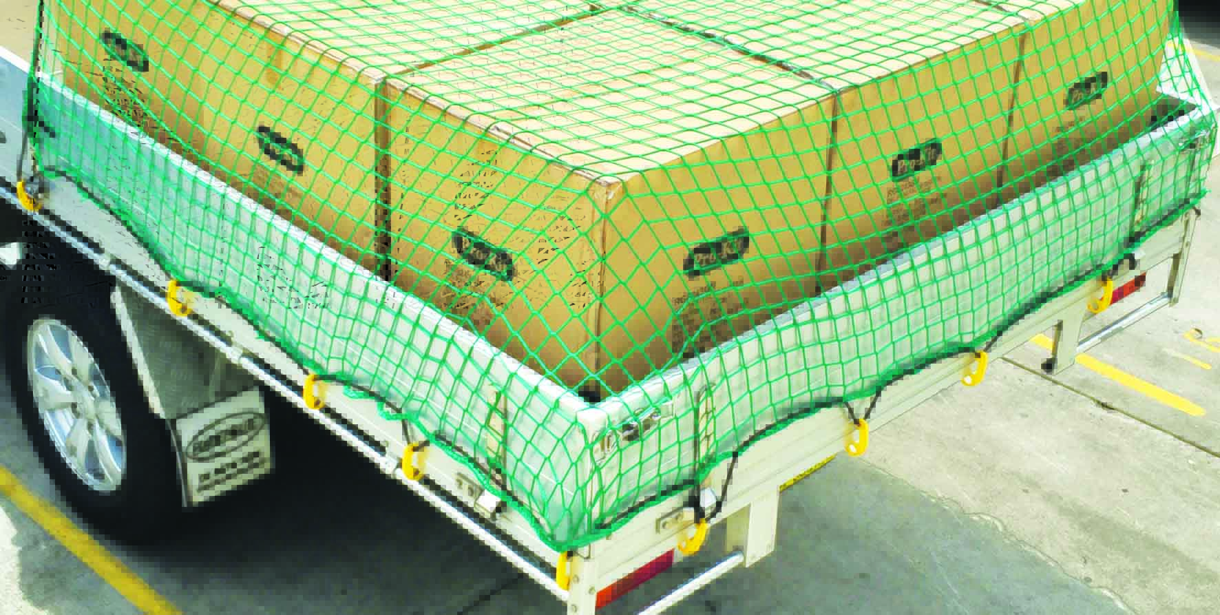 1.80m x 1.50m Small Mesh Top Cargo Net with 20 Hooks