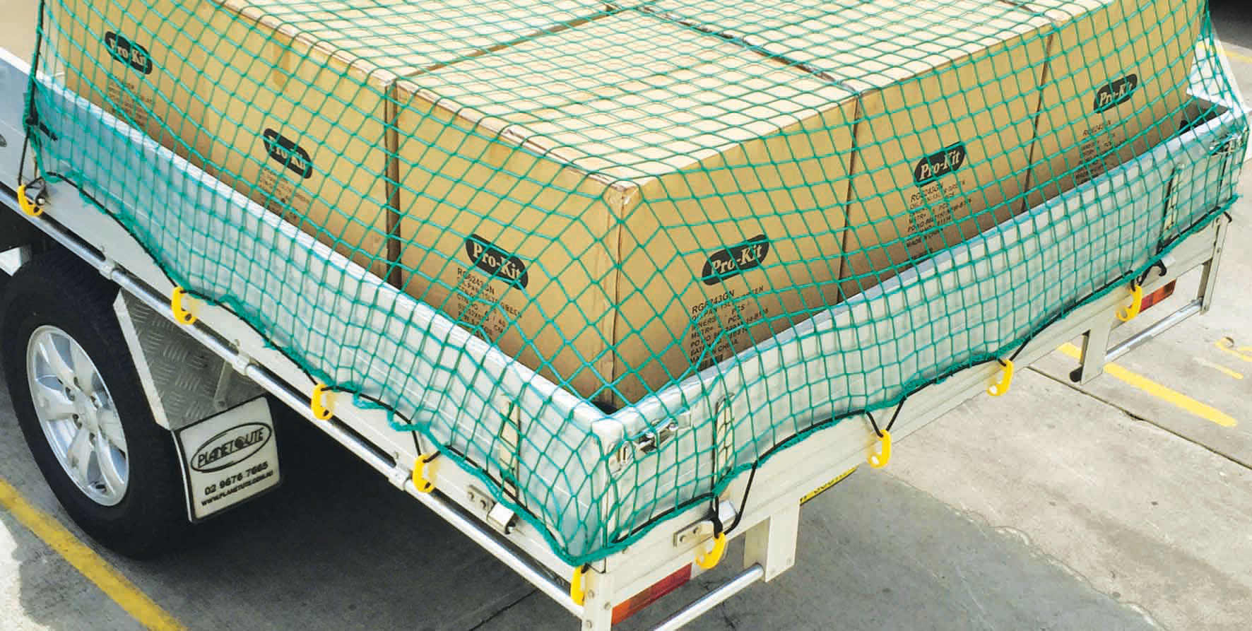 2.70m x 1.80m Small Mesh Top Cargo Net with 20 Hooks