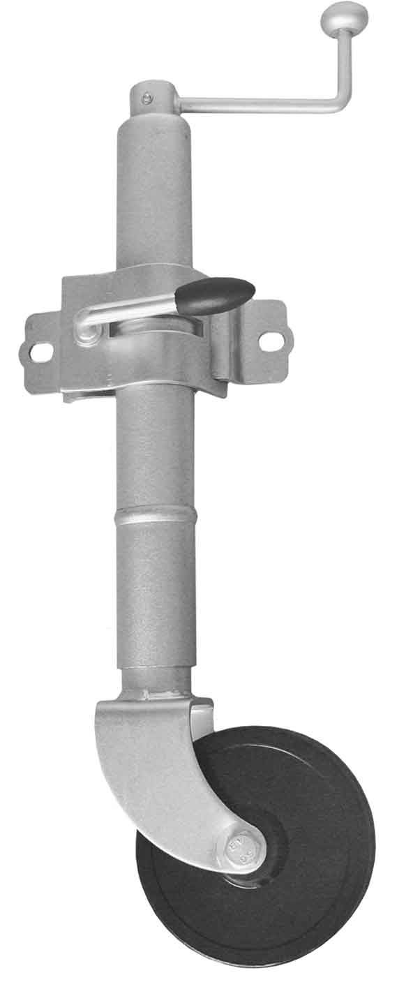 Jockey Wheel with 135mm Hard Wheel & Fixed Bracket