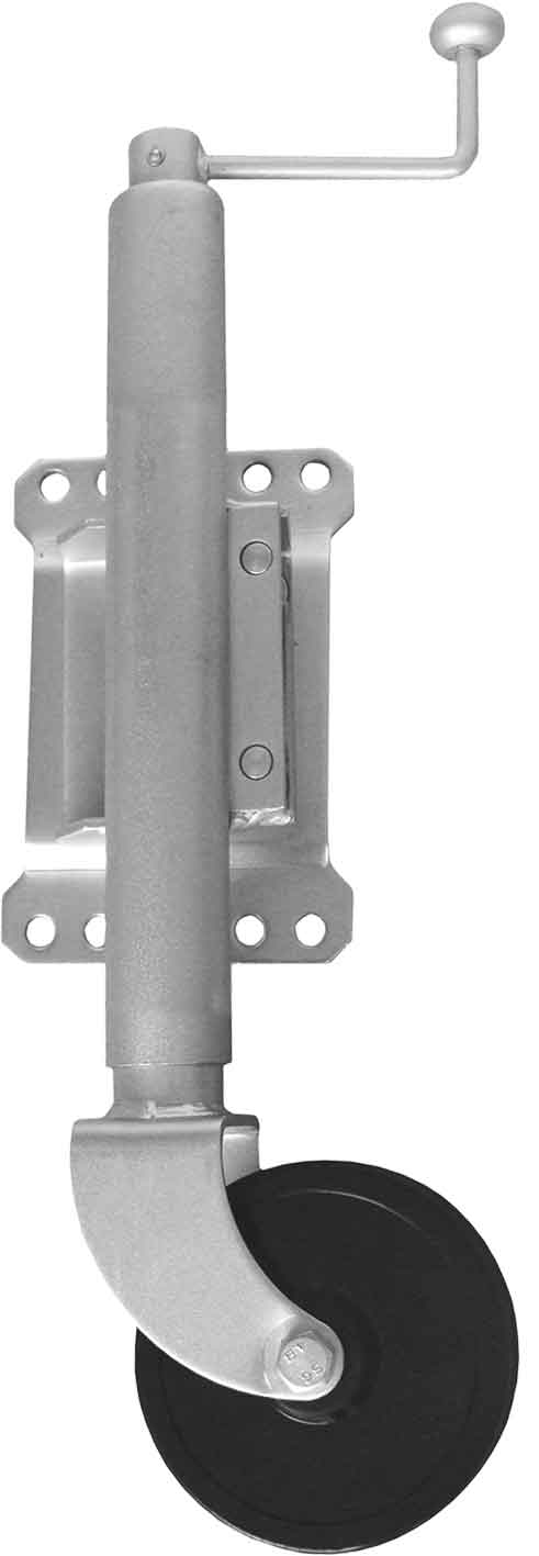 Jockey Wheel with 135mm Hard Wheel & Swing Away Swivel Bracket