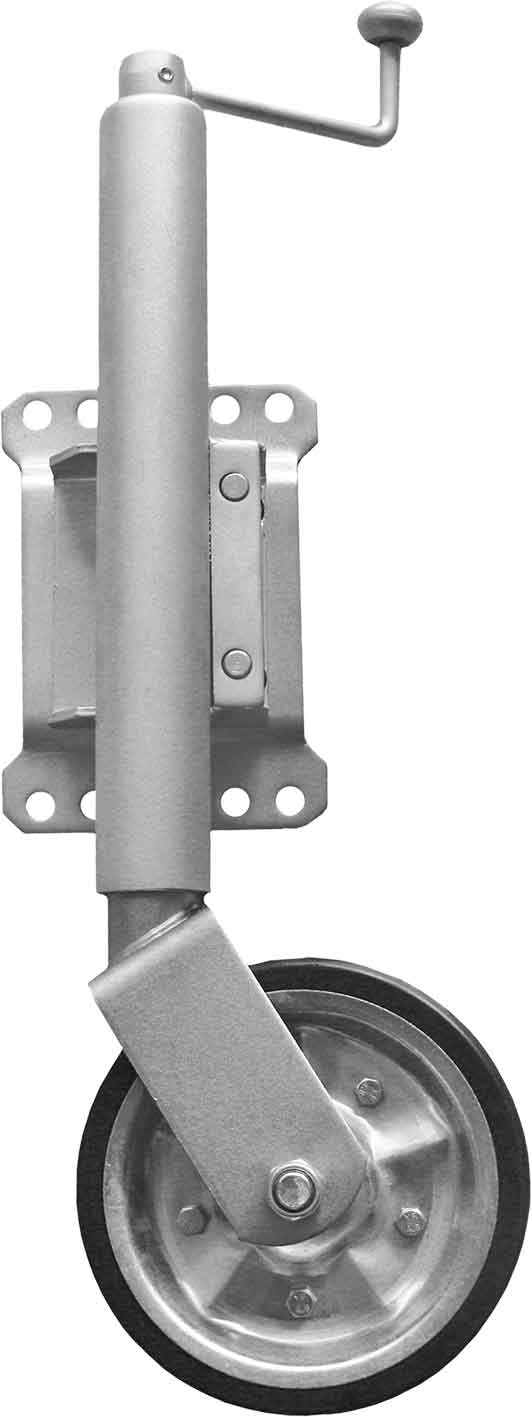 Jockey Wheel with 200mm Hard Wheel & Swing Away Swivel Bracket