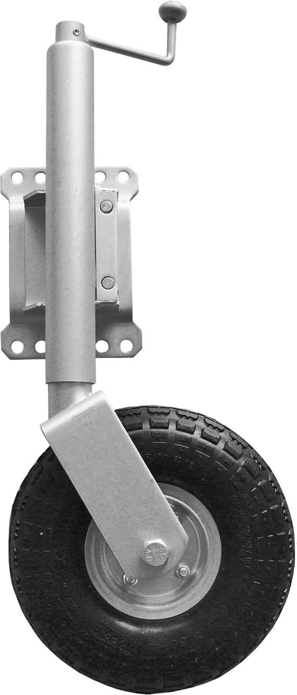 Jockey Wheel with 250mm Hard Wheel & Swing Away Swivel Bracket
