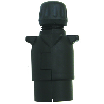Large Round Plastic Moulded 7 pin Trailer Plug