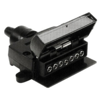 Flat Plastic 7 pin Trailer Socket
