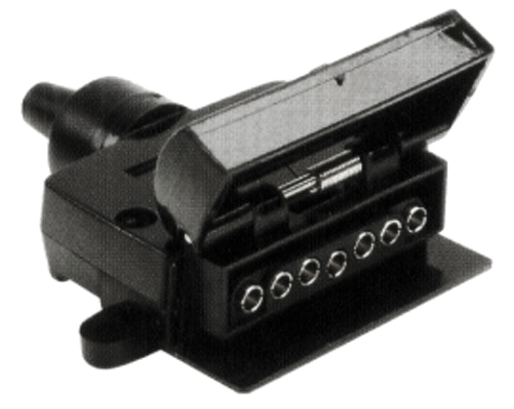 Flat Plastic 7 pin Trailer Socket