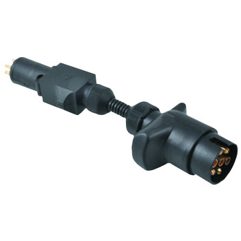 Large Round Socket on Car to 7pin Small Round Plug on Trailer