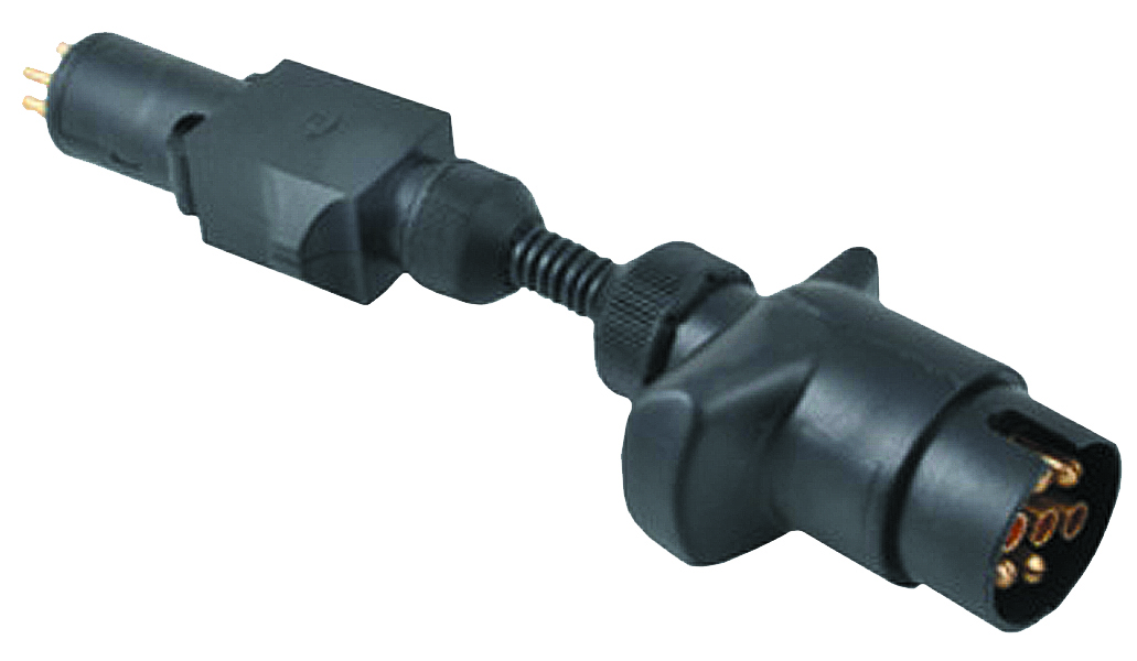 Large Round Socket on Car to 7pin Small Round Plug on Trailer