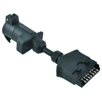 Flat Socket on Car to 7pin Large Round Plug on Trailer