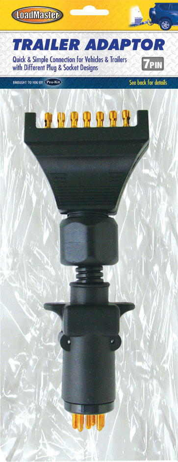 Flat Socket on Car to 7pin Small Round Plug on Trailer