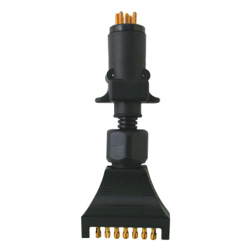 6 Pin Round to 7 Pin Flat Trailer Adaptor